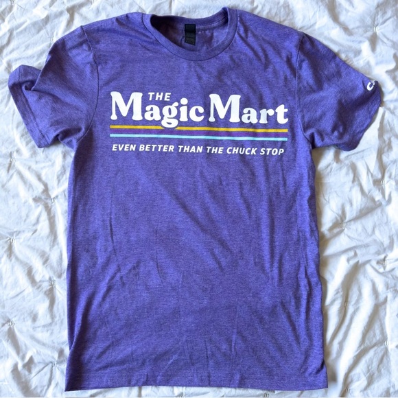 Brand New The Magic Mart Magic Johnson Capital One Small Purple Shirt Promo - Picture 1 of 9